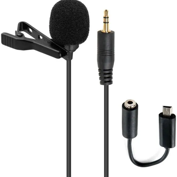 Lavalier Lapel Clip-on Omnidirectional Condenser Microphone (... photo 3