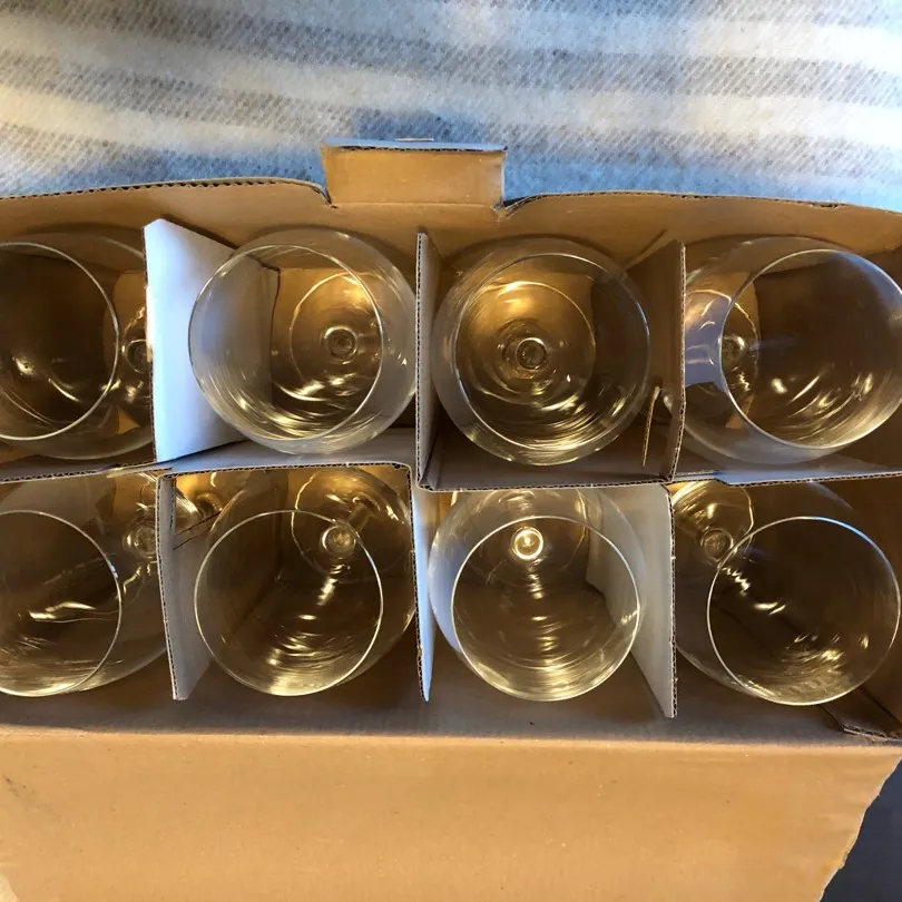 Cristal Wine Glasses Set Of 8 photo 1