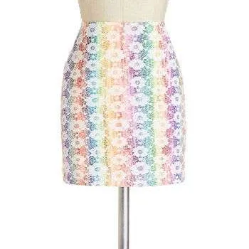 Rainbow Lace Mini Skirt photo 1