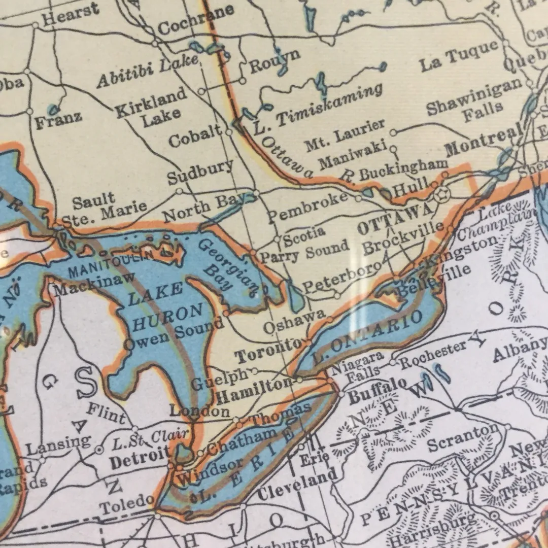 Vintage Map Of Canada photo 3