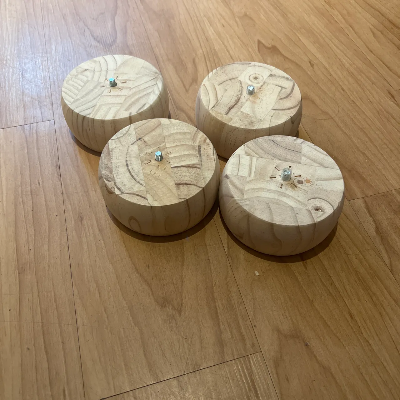 Wood round couch legs photo 2
