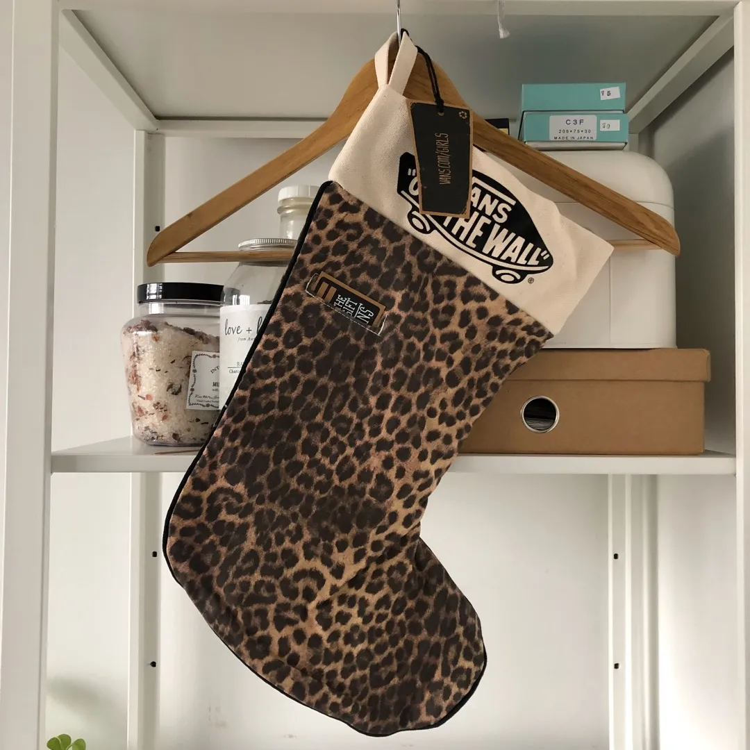 Vans Off The Wall Leopard Christmas Stocking photo 1