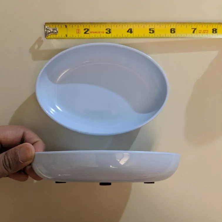 Two Plastic Cat Food Bowls photo 1