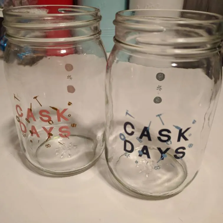 2 Cask Days Mason Jar Glasses photo 1