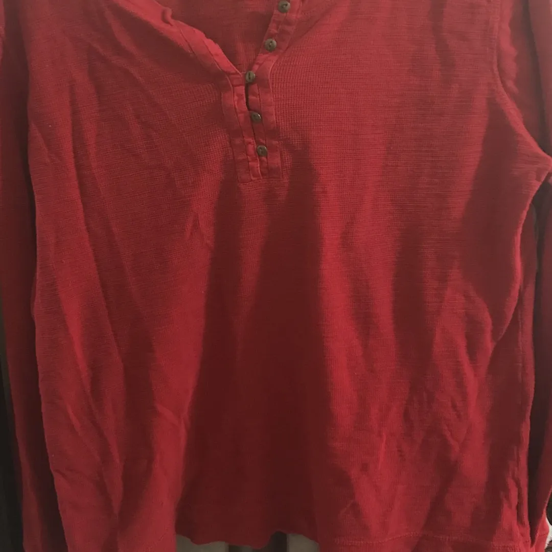 Vintage Ralph Lauren Red Long Sleeve T-shirt photo 1