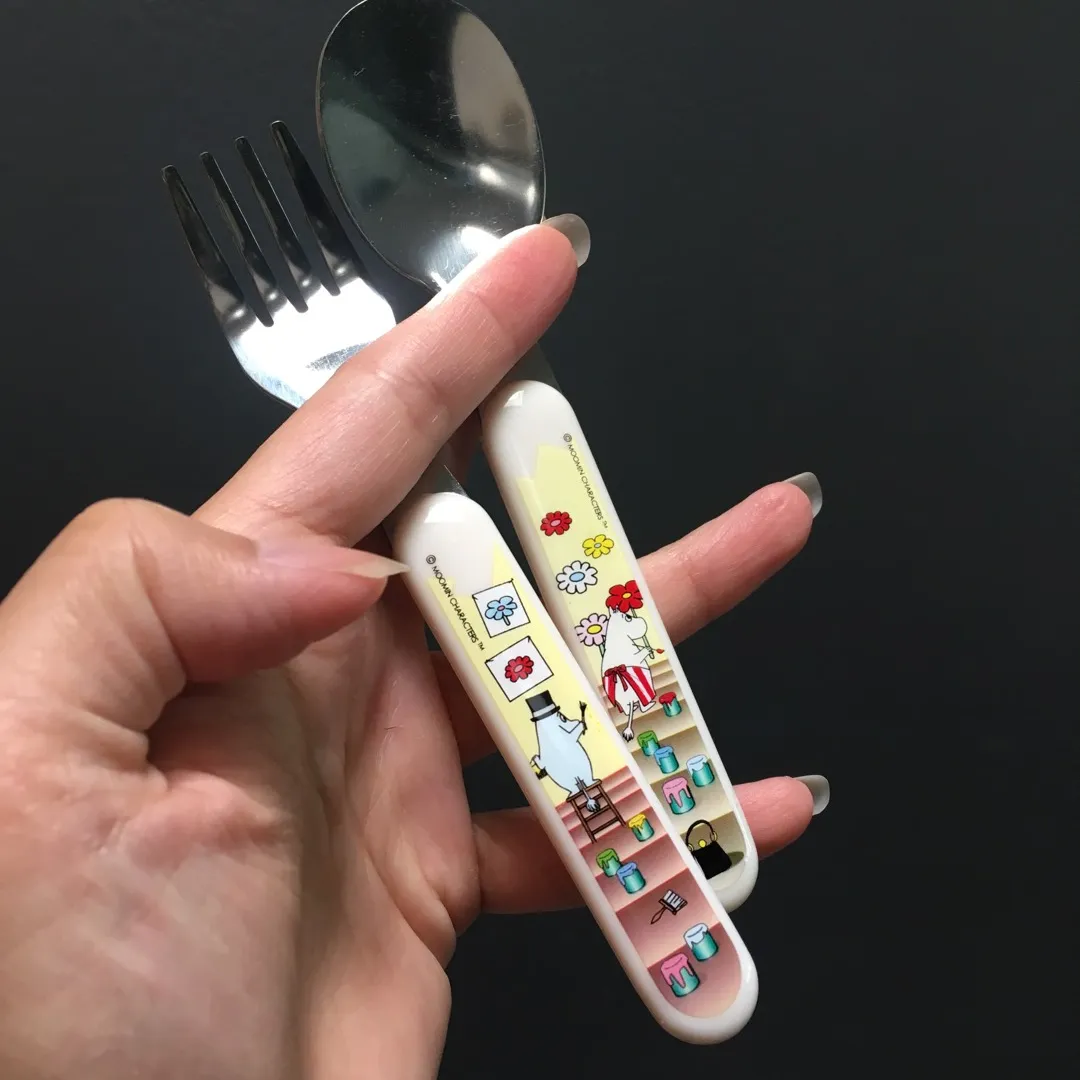Moomin Kids Fork & Spoon Set photo 1