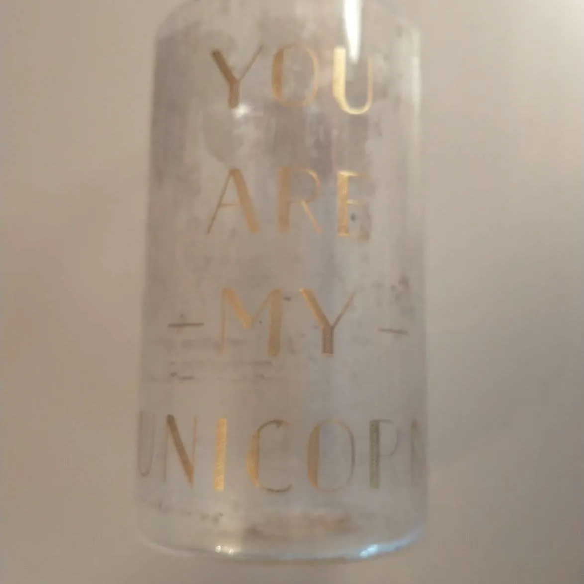 Transparent Candle Holder "You Are My Unicorn" photo 1