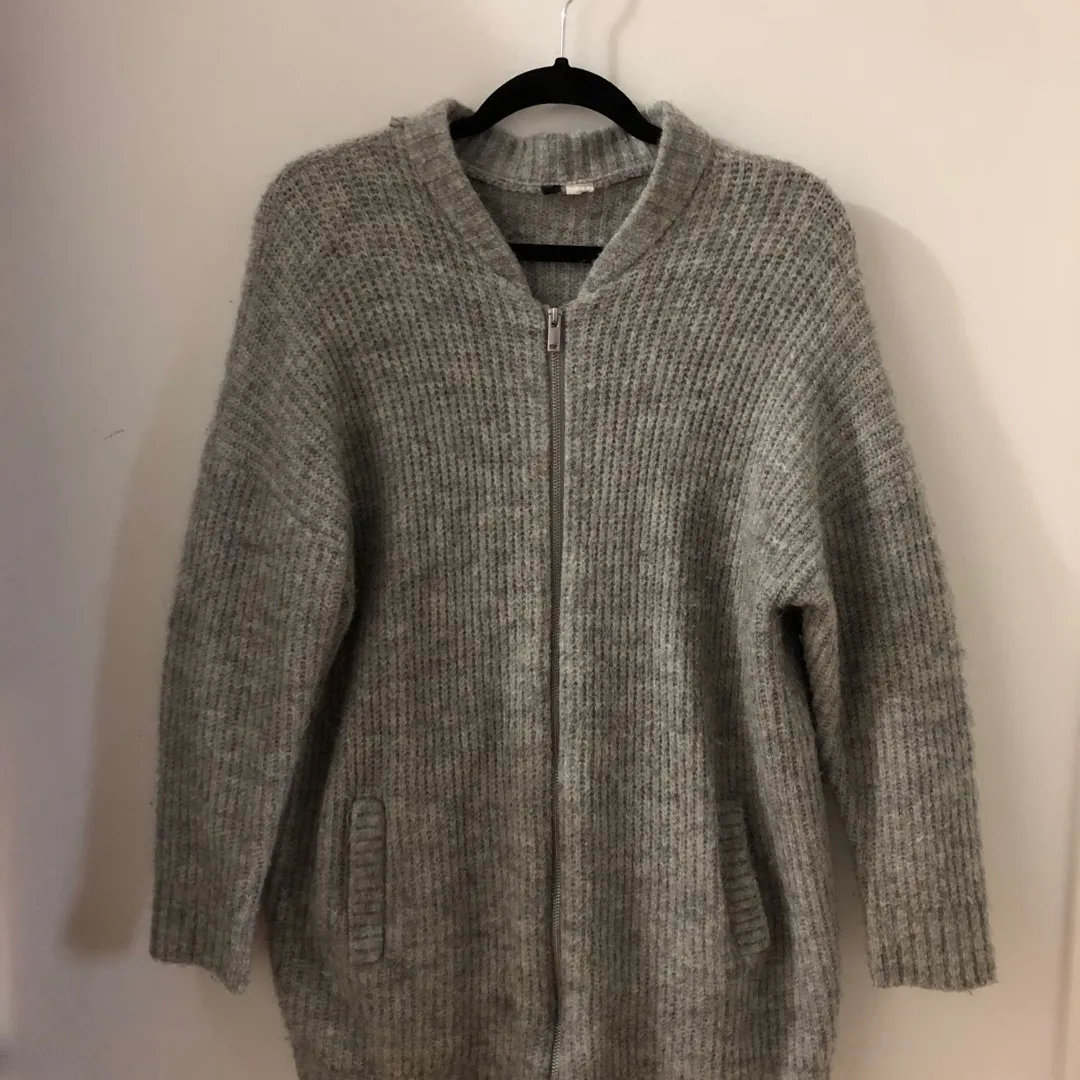 Grey Wool Cardigan photo 1