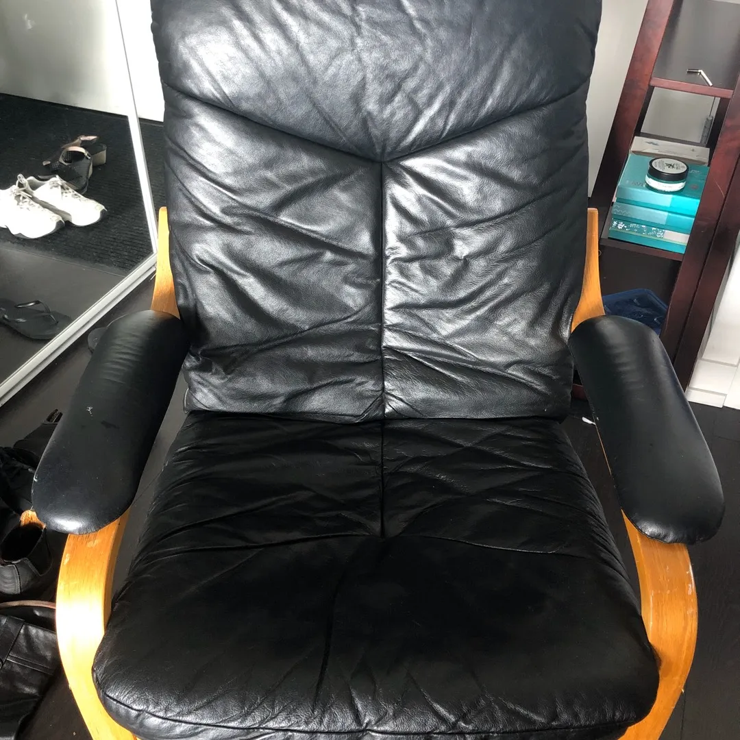 Leather Poang Chair photo 1