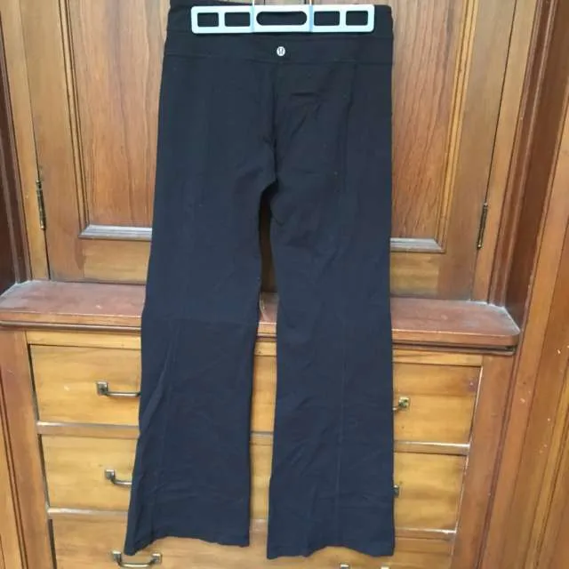 Size 6 Black Lululemon Pants photo 3