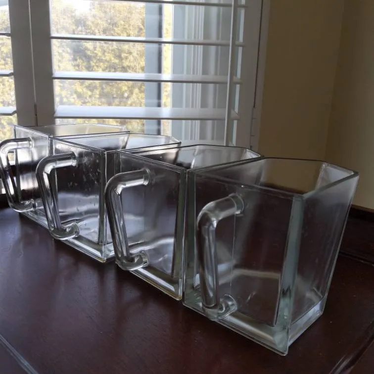 4 Thick Glass Containers photo 1