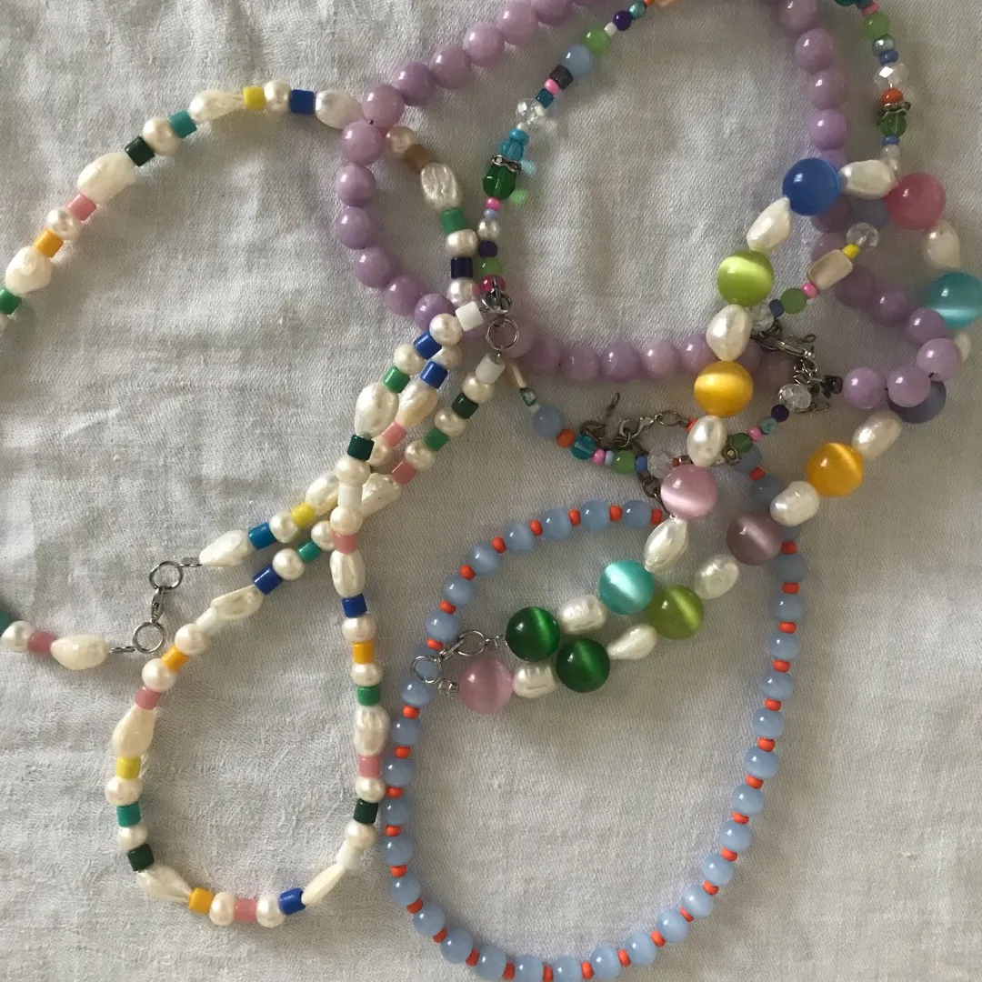 Rainbow Freshwater Pearl Necklaces photo 1