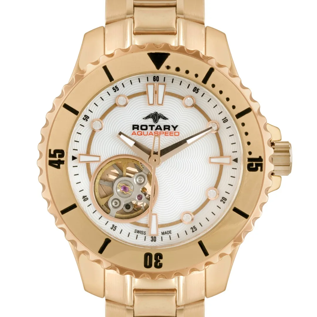 Rotary Ladies Automatic Rose Gold Watch photo 1