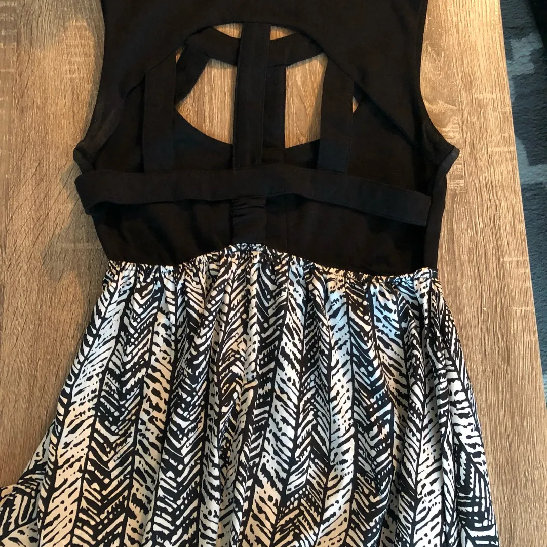 Hi/Lo Cage Dress With Open Back photo 1