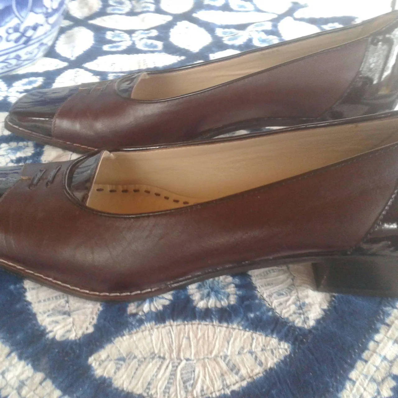 Amalfi Italian Leather 9.5 loafer shoe photo 1