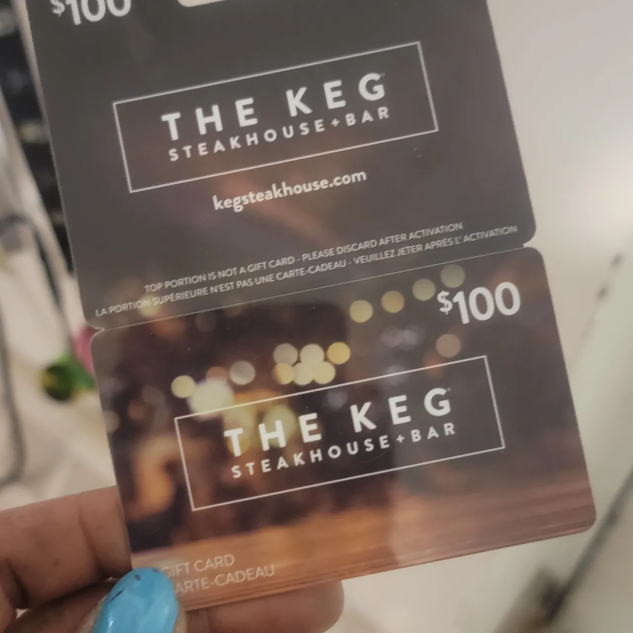 The keg gift card 100.00 photo 1