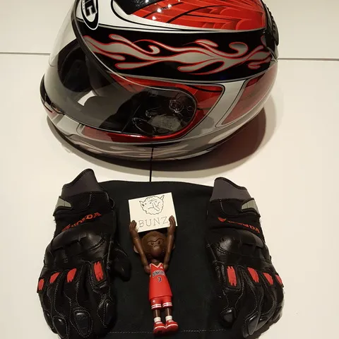 Barely Used Women's HJC Motorcycle Helmet Size SMALL With Mat... photo 3