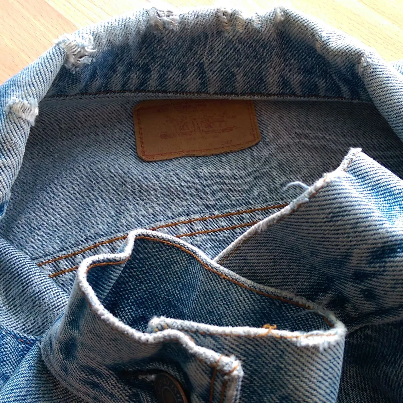 Vintage Levi's Faded Wash Denim Jacket photo 3