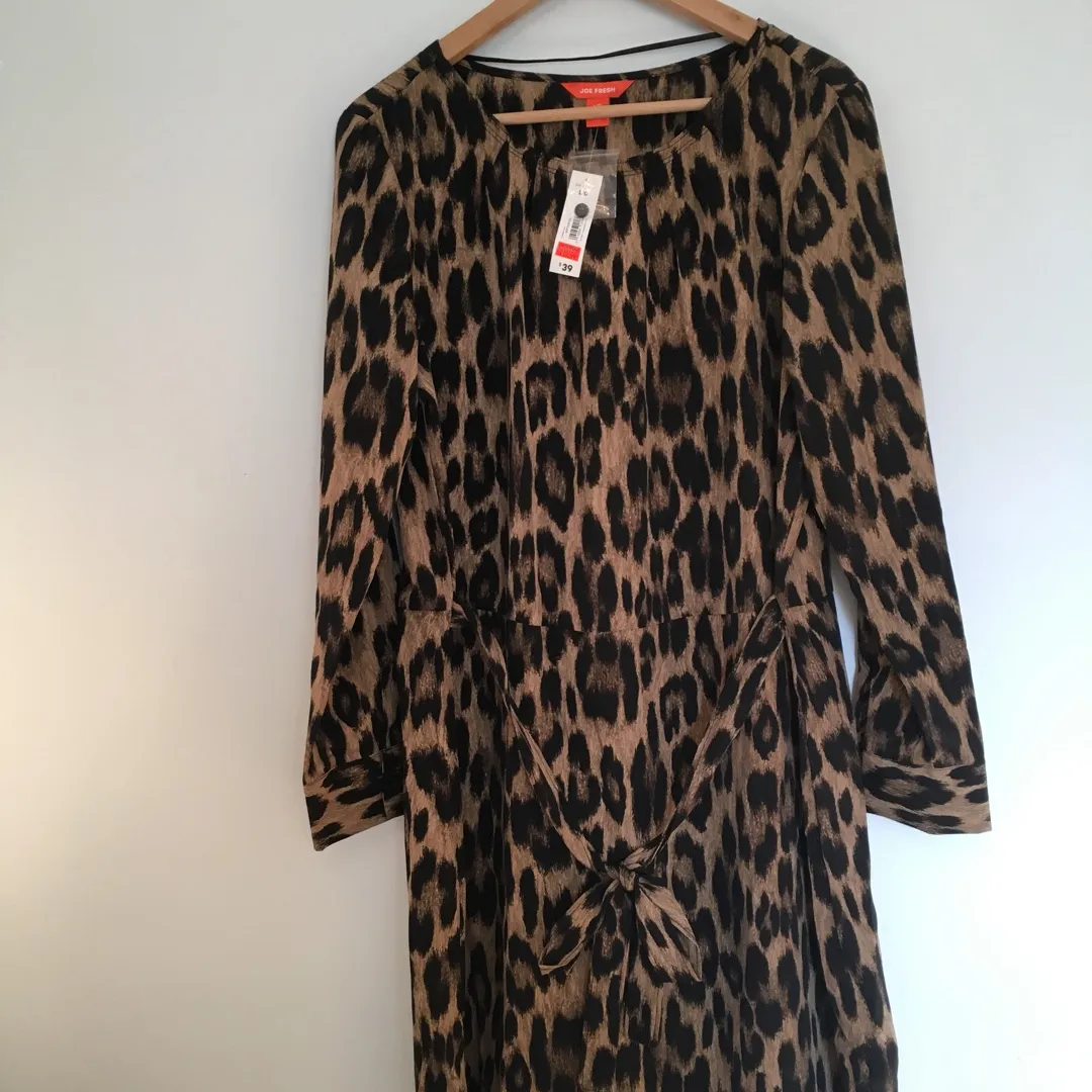 BNWT Leopard Print joe fresh dress- Size large photo 3