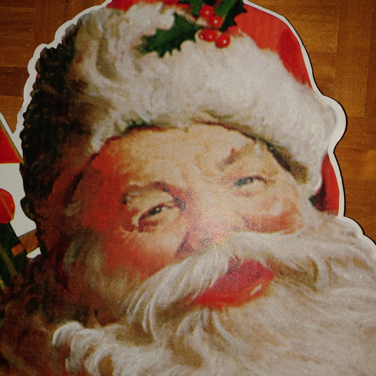 Coca-Cola Santa Claus Cardboard Standup Advertising 62" x 43" photo 5