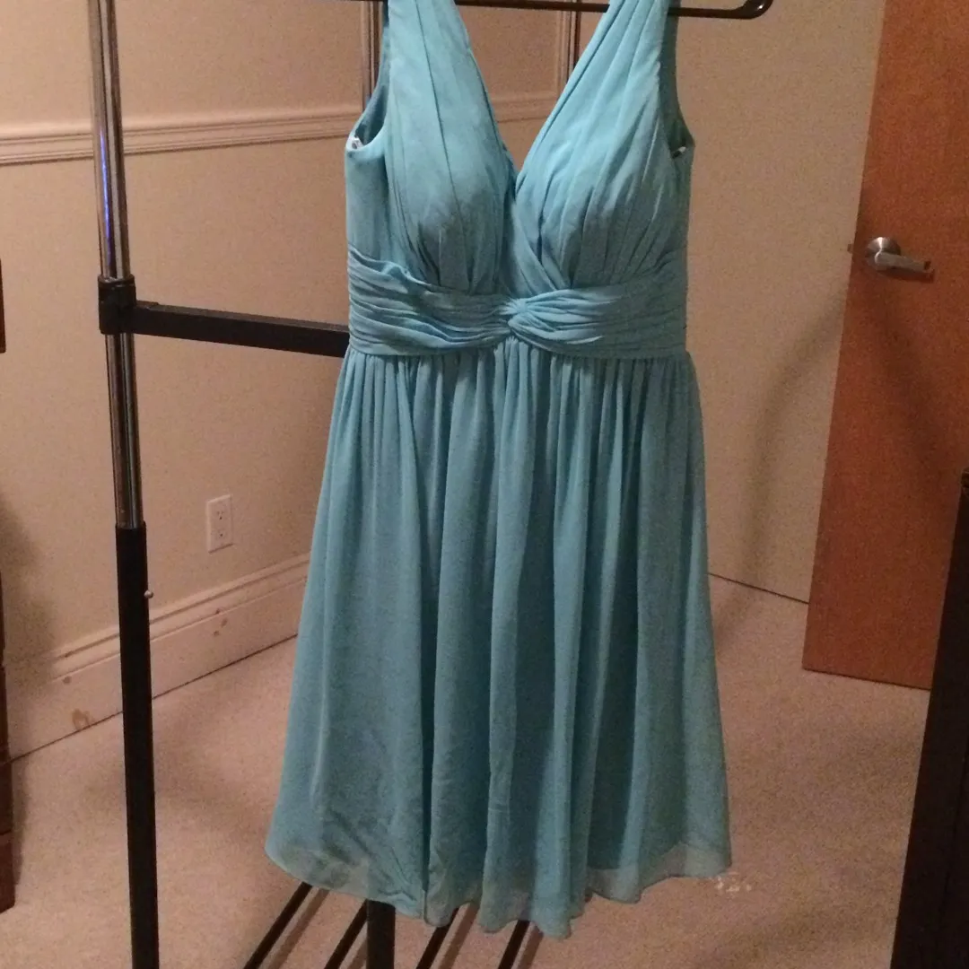 EUC Turquoise Bridesmaid Dress - Size 4 photo 1