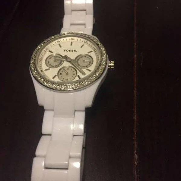 Fossil Big Face White Watch (Women’s) ⏰ photo 3