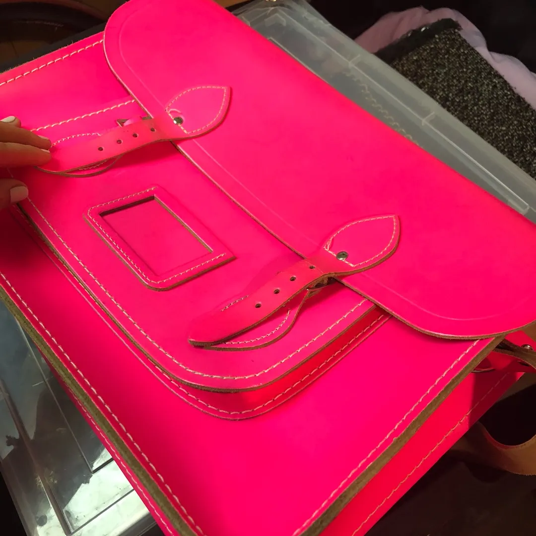 Cambridge Satchel Company Neon Pink Limited Edition Bag photo 1