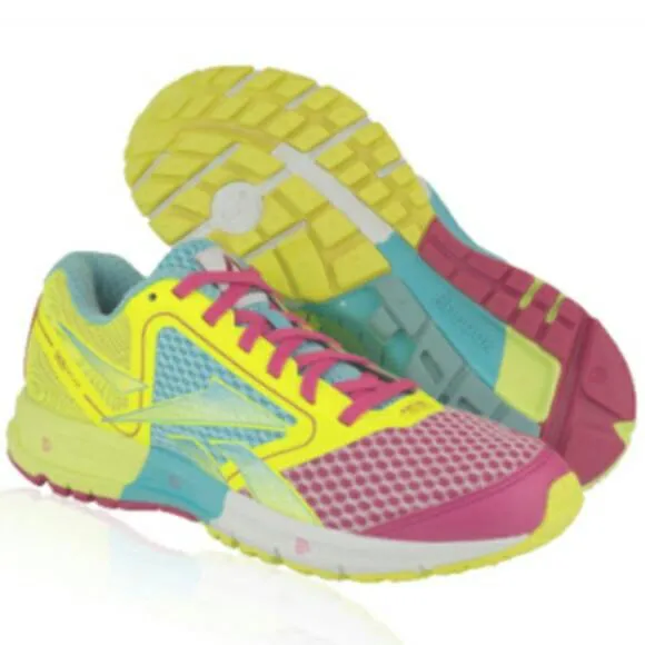 Reebok One Runners In Hot Pink, Turquoise & Florescent Yellow... photo 1