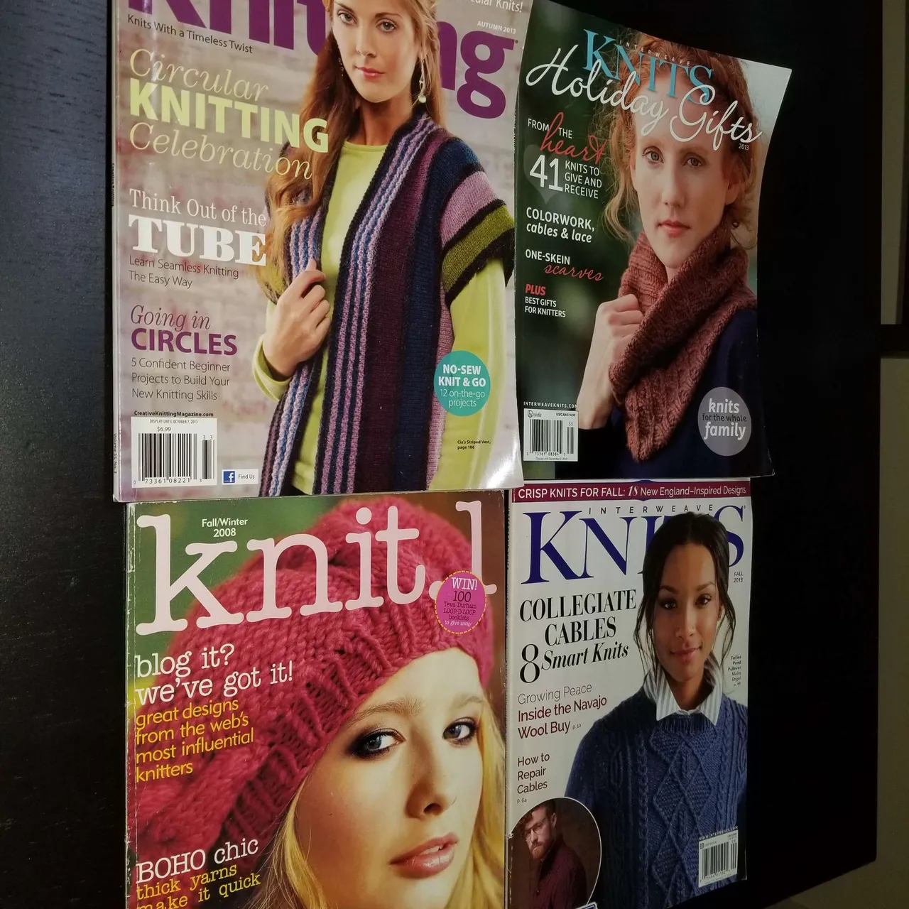4 knitting magazines of various ages photo 1