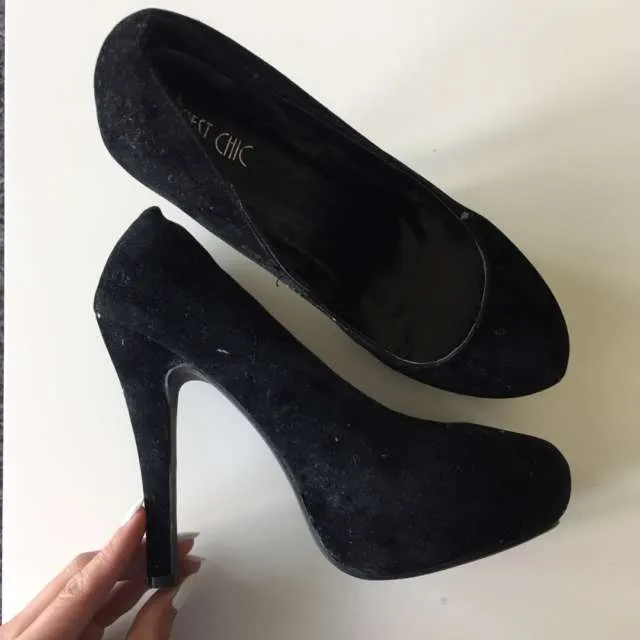 Black Suede Heels #2 photo 1