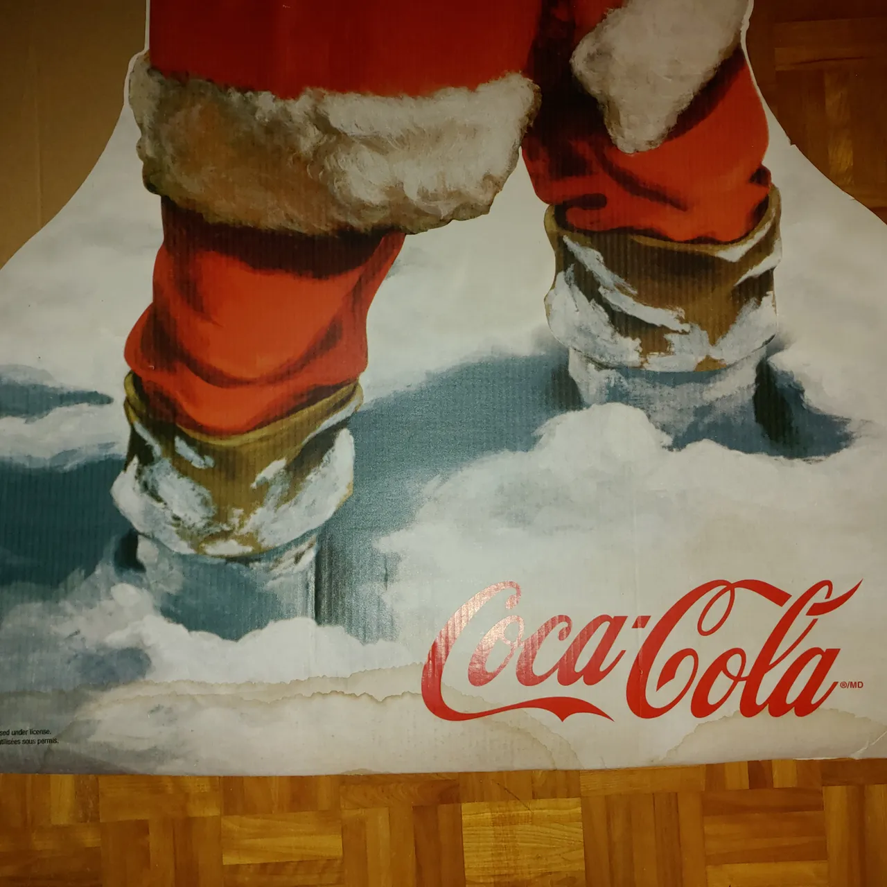 Coca-Cola Santa Claus Cardboard Standup Advertising 62" x 43" photo 3