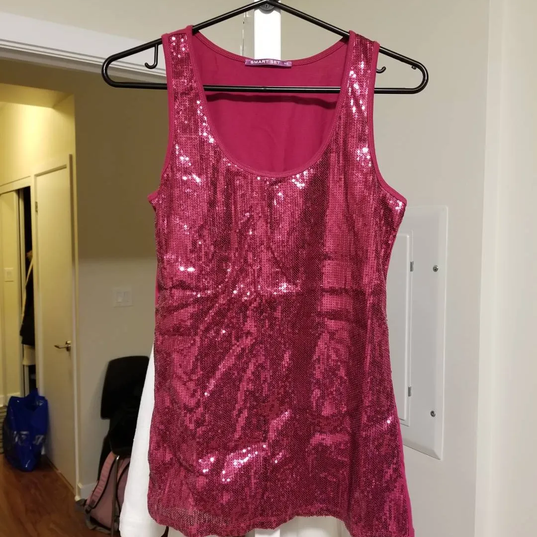 Sparkling Pink Top Size Small photo 1