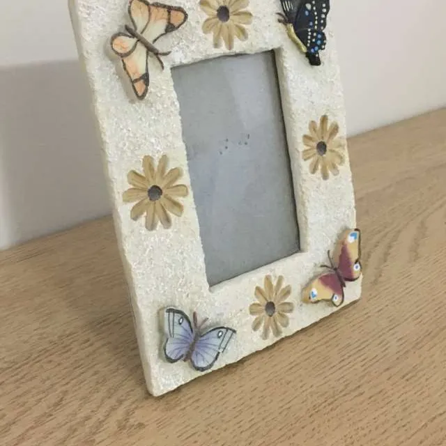 Butterfly And Floral Picture Frame photo 1