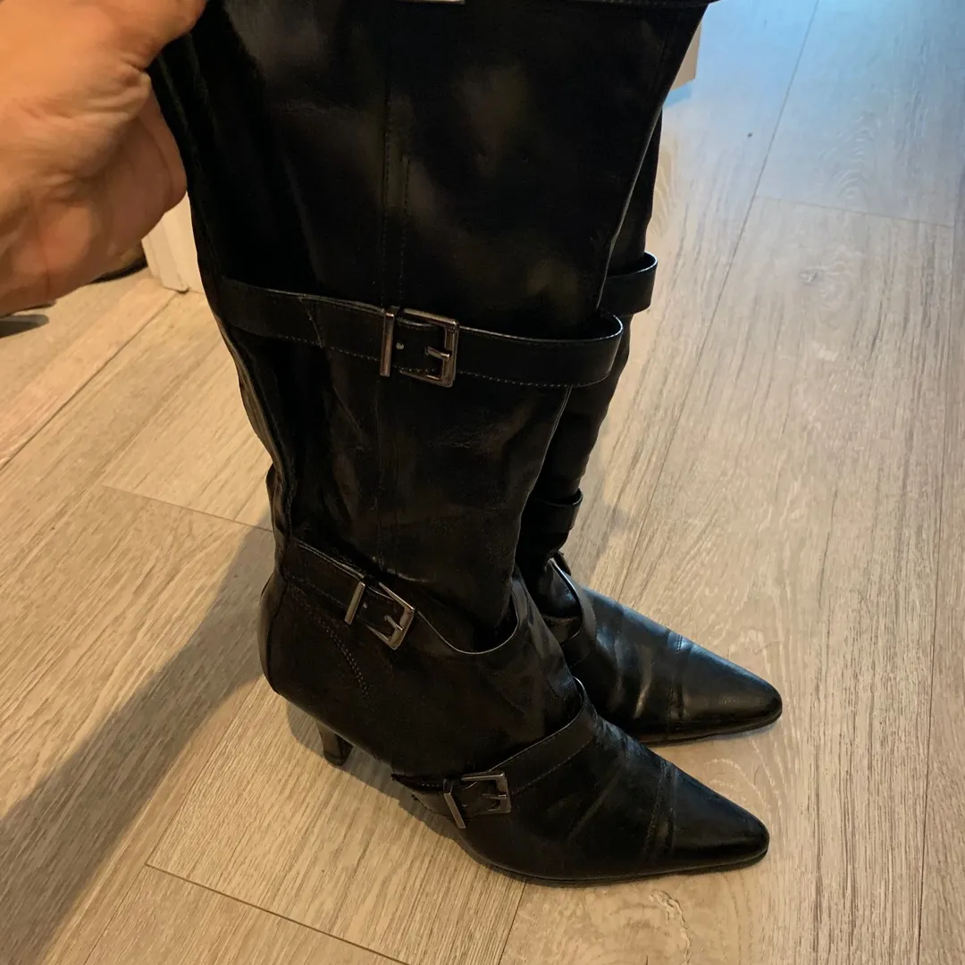 Kenneth Cole Tall Black Boots photo 1