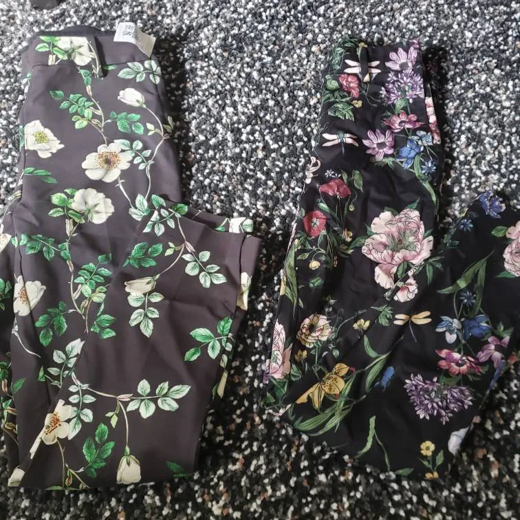 H&M Floral Trousers photo 1