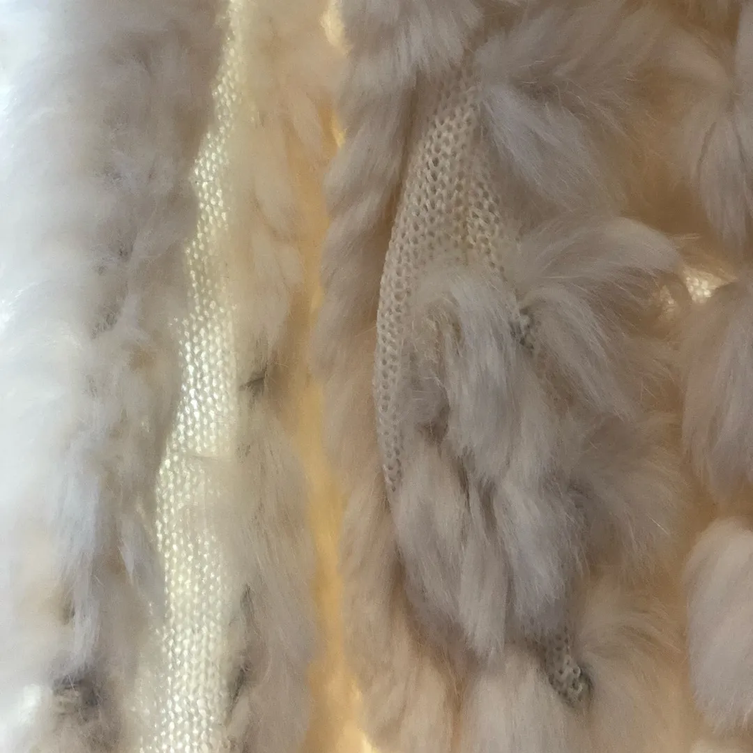 White Fur BCBG Camisole - size M photo 3
