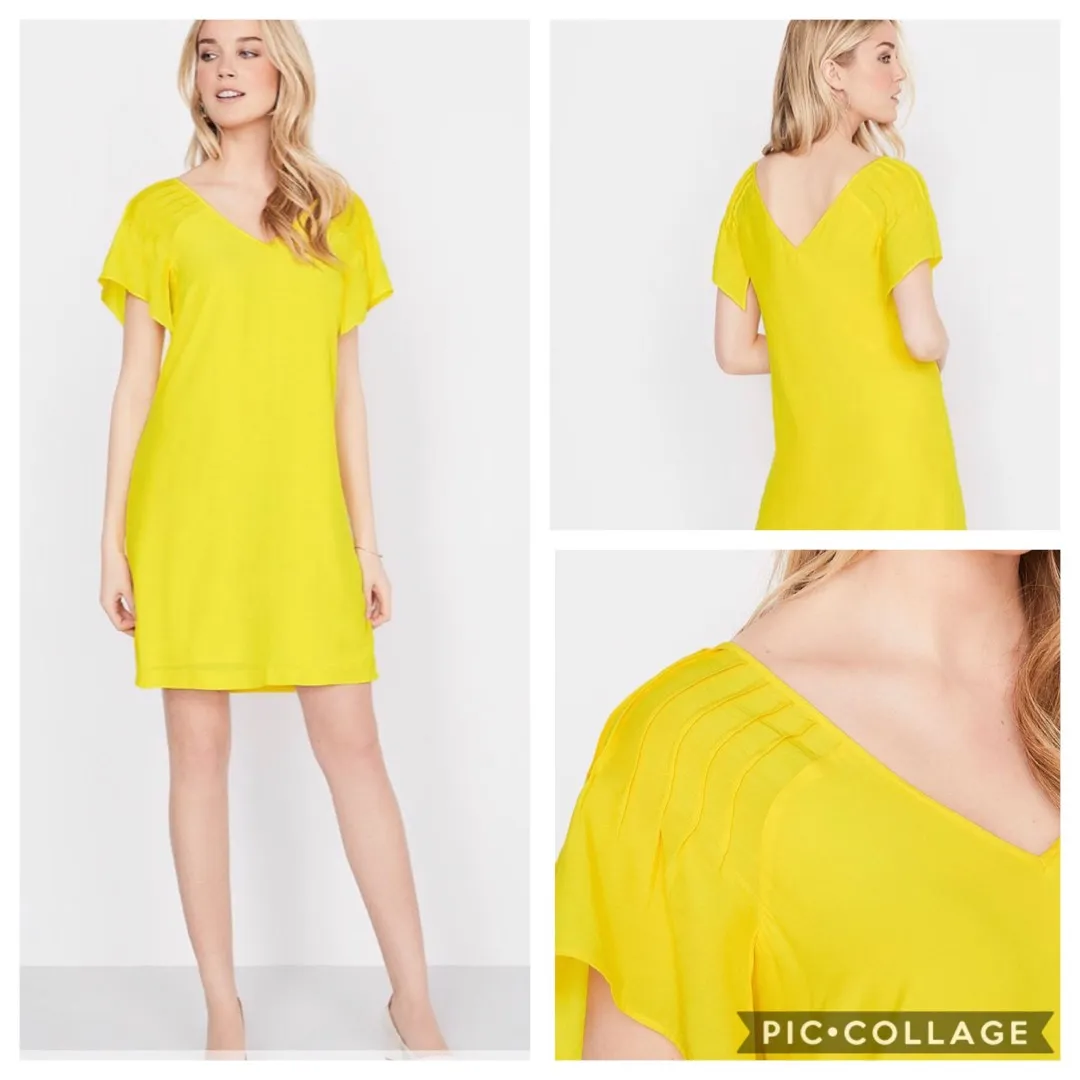BNWT Yellow Shift Dress - Size Small photo 1