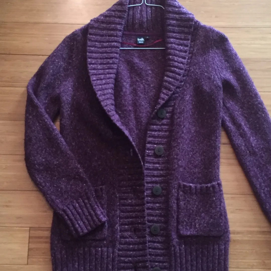 Warm Purple Cardigan photo 1