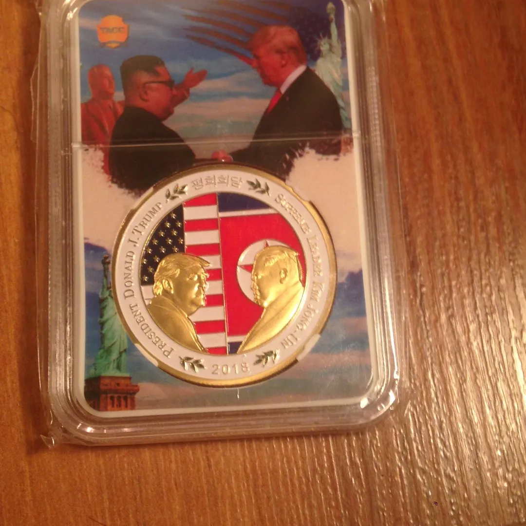North Korea-Trump Coin photo 1
