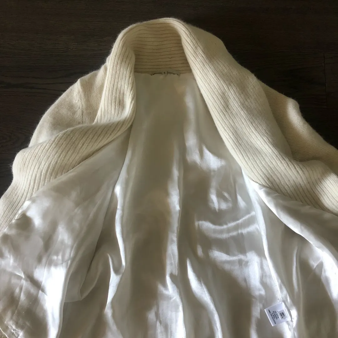 Mohair White Sweater Small photo 4