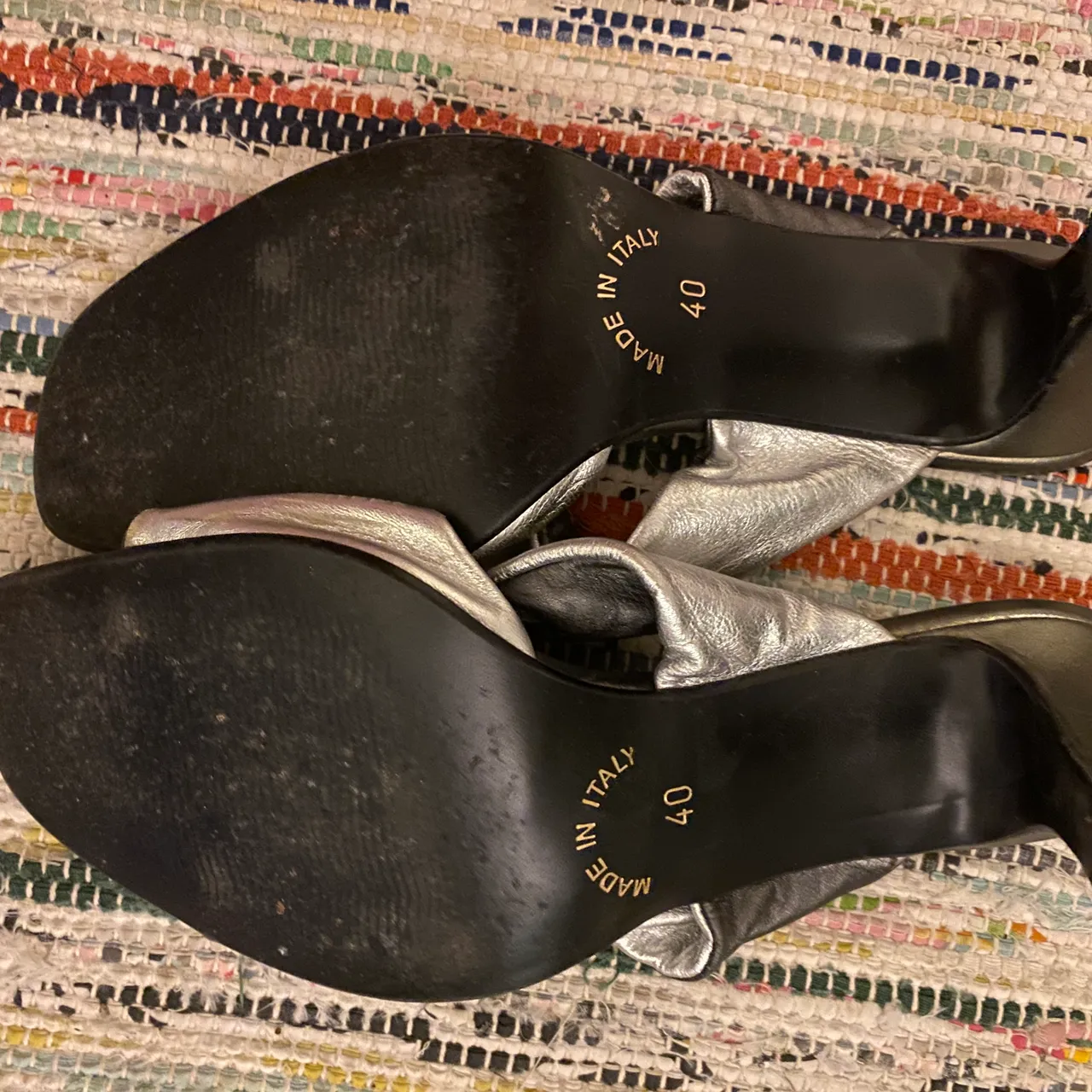 Genuine Leather Heel Sandals - Size 8.5 photo 4