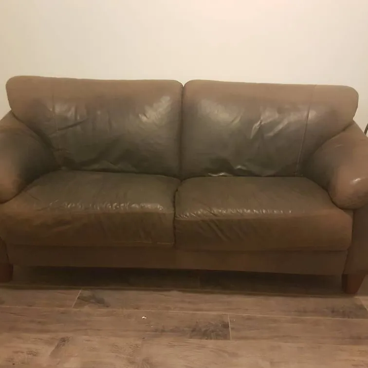 2 Seat Brown Couch photo 1