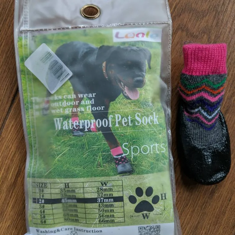 Brand New Waterproof Dog Socks photo 1