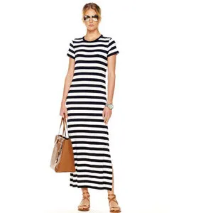 *Pending* Michael Kors Black and White Stripe Maxi Dress photo 1