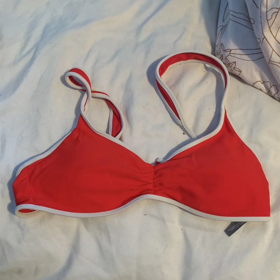 red bikini top photo 1