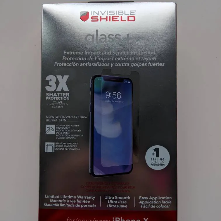BNIB iPhone X Screen and Glass Protector photo 1