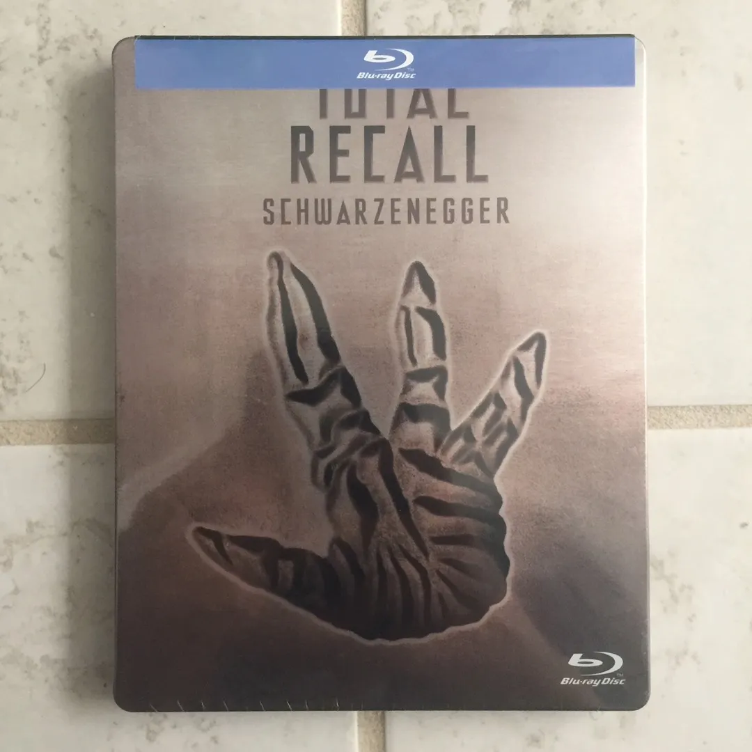 Total Recall Arnie On Mars Blu-Ray Steel Books DVD Movie New photo 1