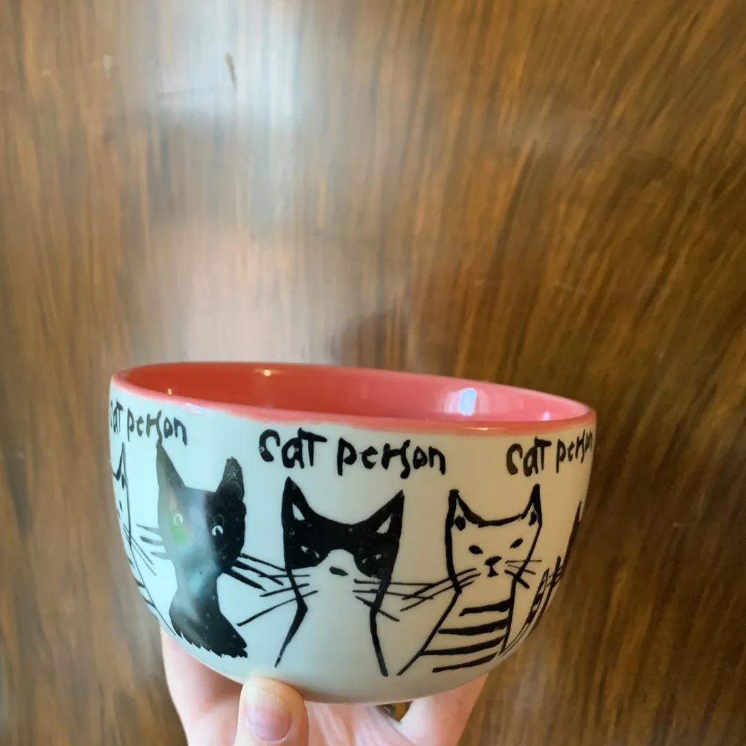 Anthropologie Cat Person Bowl photo 1