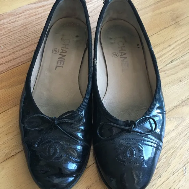 Patent Leather Chanel Flats photo 1