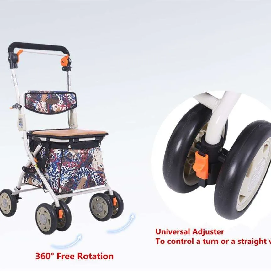 Shopping Trolley - Lightweight Walk & Rest Folding 4 Wheel Sh... photo 6